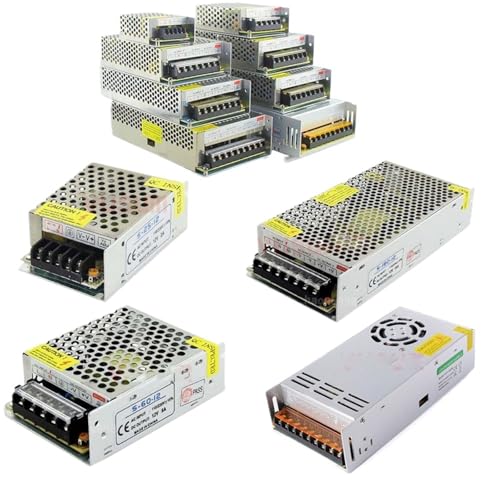 Schaltnetzteil DC 5V 12V 24V 36V 48V 60W 360W 600W Lichttransformator AC 100-240V Quellenadapter SMPS for LED-Streifen CCTV(25A,110V_24V) von DWCQYKBZB