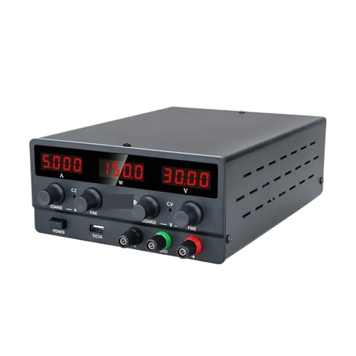 USB DC Regulated Laboratory Power Supply Adjustable 30V 10A Voltage Regulator 60V 5A Stabilizer Switch Bench Power Source(Black) von DWCQYKBZB