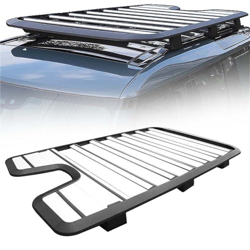DWDUI Aluminiumlegierung Dachgepäckträger Gepäckplattform Fach Dachgepäckträger Für Defender 90 110 2022 2023 Offroad 4x4 DWDUI Aluminiumlegierung Dachgepäckträger Gepäckplattform Fach Dachgepäckträger Für Defender 90 110 2022 2023 Offroad 4x4 von DWDUI