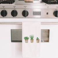 Geschirrtuch Mit Sukkulenten Im Blumentopf - Made in The Usa von DWELLhomeshoppe