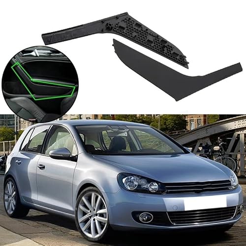 DWGVHGVW Auto Türgriff Auto-Innentürgriff-Abdeckungsverkleidung Für Golf MK6 2009 2010 2011 2012 2013 von DWGVHGVW