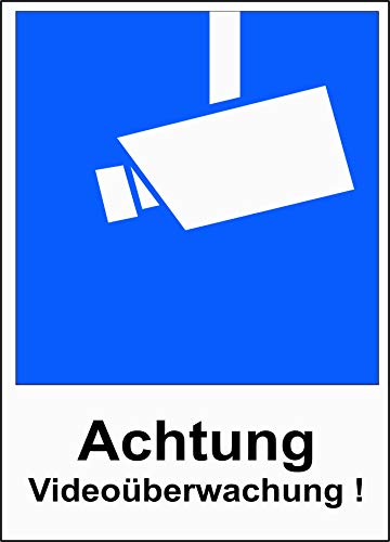 Aufkleber Warnung DSGVO Videoüberwachung 2 Stück Aufkleber Warnung DSGVO Videoüberwachung 2 Stück von DWH