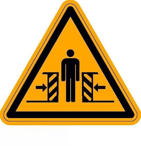 Aufkleber Warnung vor Quetschgefahr 12 Stück Warnaufkleber Aufkleber Warnung vor Quetschgefahr 12 Stück Warnaufkleber von DWH