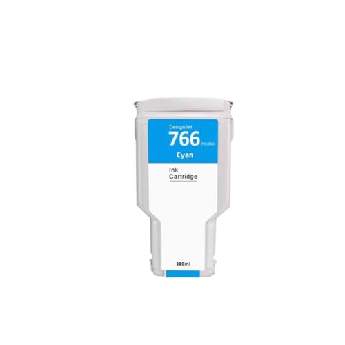 766 Tintenpatrone 300 ml mit vollem Tintenkompatibel mit DesignJet XL 3600 Druckermodelle P2V92A P2V94A P2V89A P2V90A P2V91A P2V93A(300ML C) von DWOGCEBX