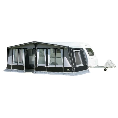 DWT aufblasbares Vorzelt für Wohnwagen - Prime Air II - herausnehmbare Vorder- und Seitenwände - Ganzzelt 240 cm Tiefe - Air-In-System, Größe:Gr. 41 Umlaufmaß 931-955 cm von DWT
