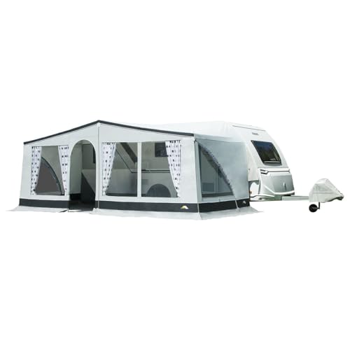 dwt Wohnwagen Vorzelt Easy Winner, Reisezelt für Wohnwagen, leichtes Reisezelt mit herausnehmbaren Seitenwänden, Größe:Gr. 9 Umlaufmaß 791-820 cm von DWT