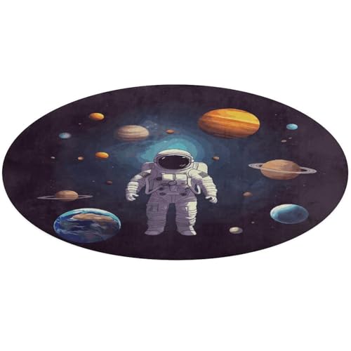 Astronaut Sonnensystem Planeten Runder Teppich weich saugfähig Badematte Eingangsbereich rutschfeste Teppiche Bauernhaus Vorne Hintertür Matte 90 x 90 cm für Schlafzimmer Wohnzimmer Heimdekoration Astronaut Sonnensystem Planeten Runder Teppich weich saugfähig Badematte Eingangsbereich rutschfeste Teppiche Bauernhaus Vorne Hintertür Matte 90 x 90 cm für Schlafzimmer Wohnzimmer Heimdekoration von DWTJKMS