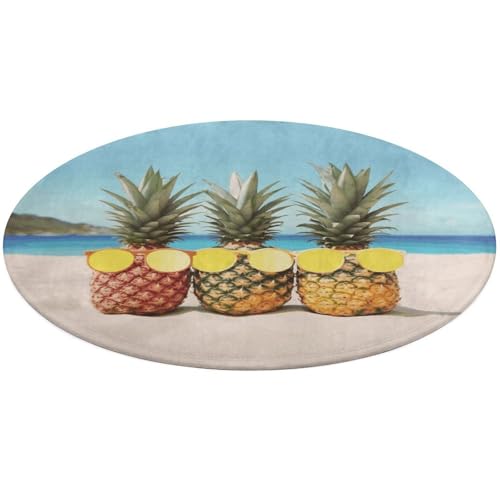 Badvorleger mit geometrischem Ananas-Design, weich, saugfähig, rutschfest, Bauernhaus, 80 x 80 cm, für Schlafzimmer, Wohnzimmer, Heimdekoration Badvorleger mit geometrischem Ananas-Design, weich, saugfähig, rutschfest, Bauernhaus, 80 x 80 cm, für Schlafzimmer, Wohnzimmer, Heimdekoration von DWTJKMS