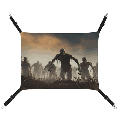 DWTJKMS Many Zombie Cat Hammock Soft Sleeping Hammocks Adjustable Pet Hammock All Season Use for Cats, Frettchen, Puppy, Rabbits, Small Animals (Classic) von DWTJKMS