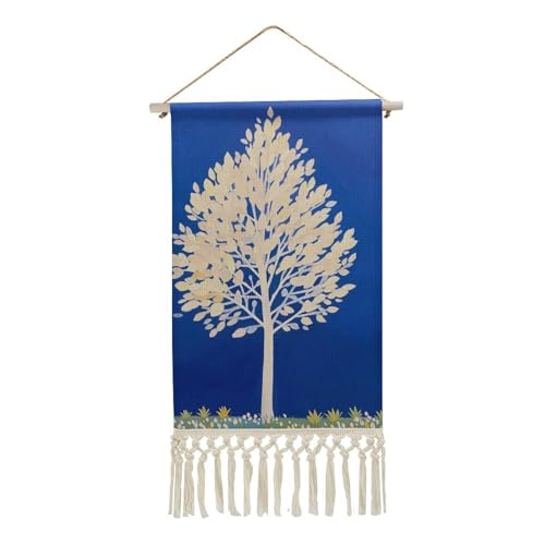 DWTJKMS The White Tree Hanging Poster, Long Vertical Wall Hanging Tapestry with Tassel Wall Art Painting Prints Hanging Banner for Living Room, Hallway, Office 25,4 x 49,8 cm DWTJKMS The White Tree Hanging Poster, Long Vertical Wall Hanging Tapestry with Tassel Wall Art Painting Prints Hanging Banner for Living Room, Hallway, Office 25,4 x 49,8 cm von DWTJKMS