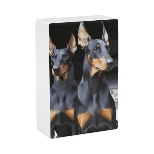 Dobermann Zigarettenetui Normalgröße Zigarettenhalter Etui Skul Style Box 20 Kapazität Damen und Herren Perfekt zum Rollen Ihrer eigenen Zigaretten Dobermann Zigarettenetui Normalgröße Zigarettenhalter Etui Skul Style Box 20 Kapazität Damen und Herren Perfekt zum Rollen Ihrer eigenen Zigaretten von DWTJKMS