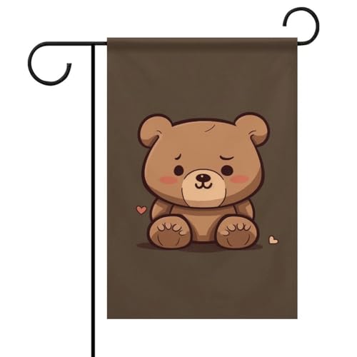 Gartenflagge mit süßem Bär, doppelseitig, 30,5 x 45,7 cm, Gartenflaggen, Frühlings-Sonnenschein, Gartenflaggen, saisonale Willkommensflagge, Dekoration für den Außenbereich Gartenflagge mit süßem Bär, doppelseitig, 30,5 x 45,7 cm, Gartenflaggen, Frühlings-Sonnenschein, Gartenflaggen, saisonale Willkommensflagge, Dekoration für den Außenbereich von DWTJKMS