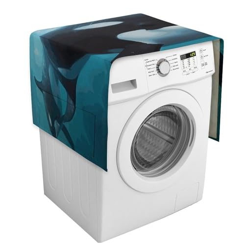 Killer Whale Waschmaschinen-Abdeckung mit Aufbewahrungstaschen, Staubschutz, 137,9 x 52,1 cm, Kühlschrank, Küche, Schutzpolster, Heimdekoration Killer Whale Waschmaschinen-Abdeckung mit Aufbewahrungstaschen, Staubschutz, 137,9 x 52,1 cm, Kühlschrank, Küche, Schutzpolster, Heimdekoration von DWTJKMS