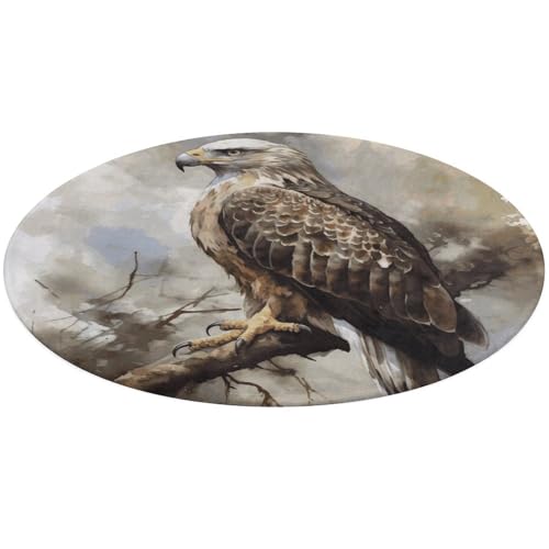 Wasserfarbe von Hawk, sitzender runder Teppich, weich, saugfähig, Badematte, Eingangsbereich, rutschfest, Bauernhaus, 80 x 80 cm, für Schlafzimmer, Wohnzimmer, Heimdekoration Wasserfarbe von Hawk, sitzender runder Teppich, weich, saugfähig, Badematte, Eingangsbereich, rutschfest, Bauernhaus, 80 x 80 cm, für Schlafzimmer, Wohnzimmer, Heimdekoration von DWTJKMS