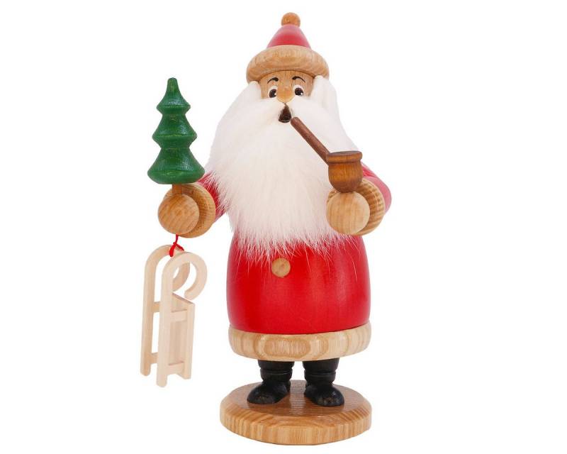DWU - Drechselwerkstatt Uhlig Räuchermännchen DWU Räuchermann Weihnachtsmann mit Schlitten von DWU - Drechselwerkstatt Uhlig