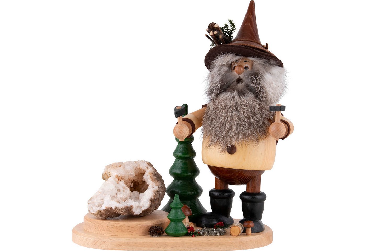 DWU - Drechselwerkstatt Uhlig Räuchermännchen Erzwichtel Hauer (26cm) Räuchermann von Drechselwerkstatt Uhlig von DWU - Drechselwerkstatt Uhlig