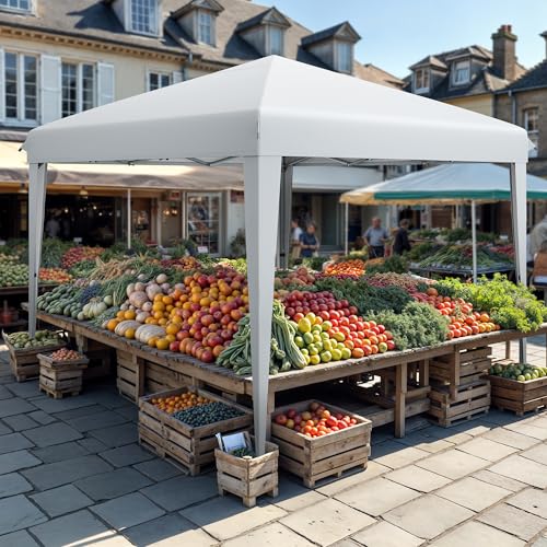 Pavillon Faltpavillon, Faltbarer Stabil Pop up Wetterfester Gartenpavillon mit UV-Schutz, höhenverstellbar für alle Jahreszeiten – ideal für Märkte, Pool,Wasserdicht und robust 3x3Meter Pavillon Faltpavillon, Faltbarer Stabil Pop up Wetterfester Gartenpavillon mit UV-Schutz, höhenverstellbar für alle Jahreszeiten – ideal für Märkte, Pool,Wasserdicht und robust 3x3Meter von DWVO