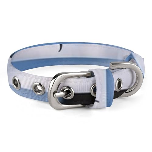 Animals and Landscapes Hundehalsband, verstellbar, weich und bequem, Welpenhalsbänder mit Metallschnalle, Haustierhalsband für kleine, mittelgroße Haustiere von DWVSFJM