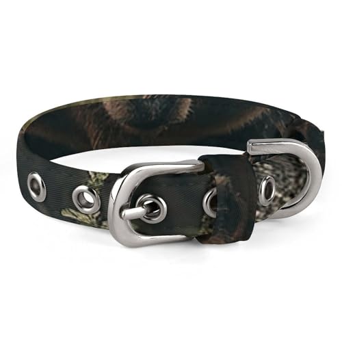 Bear in Tree Hundehalsband, verstellbar, weich und bequem, Welpenhalsbänder mit Metallschnalle, Haustierhalsband für kleine, mittelgroße Haustiere Bear in Tree Hundehalsband, verstellbar, weich und bequem, Welpenhalsbänder mit Metallschnalle, Haustierhalsband für kleine, mittelgroße Haustiere von DWVSFJM