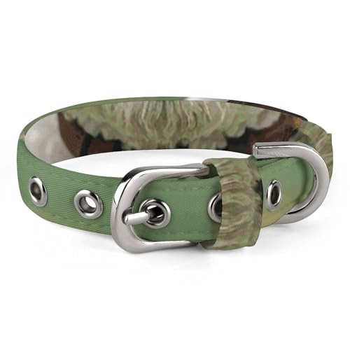 Bichon Frisé-Hundehalsband auf dem Gras, verstellbar, weich und bequem, Welpenhalsbänder mit Metallschnalle, Haustierhalsband für kleine, mittelgroße Haustiere von DWVSFJM