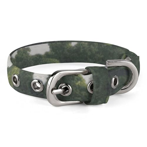 Golfplatz-Hundehalsband, verstellbar, weich und bequem, Welpenhalsbänder mit Metallschnalle, Haustierhalsband für kleine, mittelgroße Haustiere von DWVSFJM