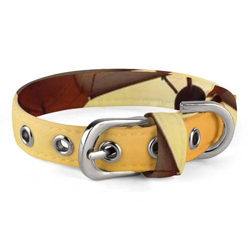 Hundehalsband mit Flugzeug bei Sonnenuntergang, verstellbar, weich und bequem, Welpenhalsbänder mit Metallschnalle, Haustierhalsband für kleine, mittelgroße Haustiere von DWVSFJM