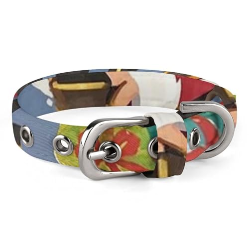 Hundehalsband mit Weihnachtsmann-Zug, verstellbar, weich und bequem, Welpenhalsbänder mit Metallschnalle, Haustierhalsband für kleine, mittelgroße Haustiere Hundehalsband mit Weihnachtsmann-Zug, verstellbar, weich und bequem, Welpenhalsbänder mit Metallschnalle, Haustierhalsband für kleine, mittelgroße Haustiere von DWVSFJM