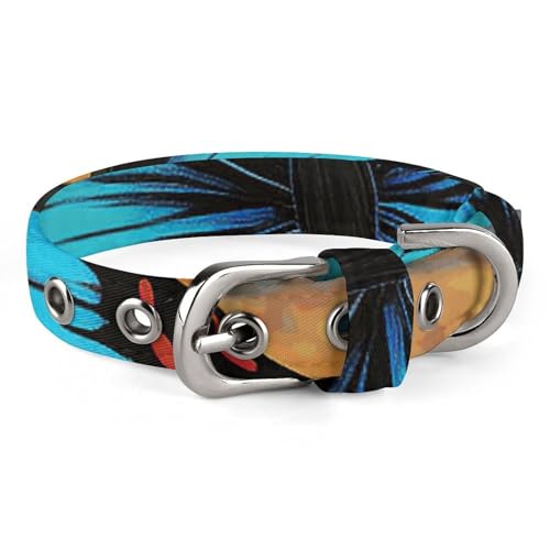 Hundehalsband mit großem Schmetterling, verstellbar, weich und bequem, Welpenhalsband mit Metallschnalle, Haustierhalsband für kleine, mittelgroße Haustiere von DWVSFJM