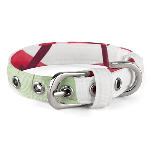Niedliches Kirsch-Hundehalsband, verstellbar, weich und bequem, Welpenhalsband mit Metallschnalle, Haustierhalsband für kleine, mittelgroße Haustiere von DWVSFJM