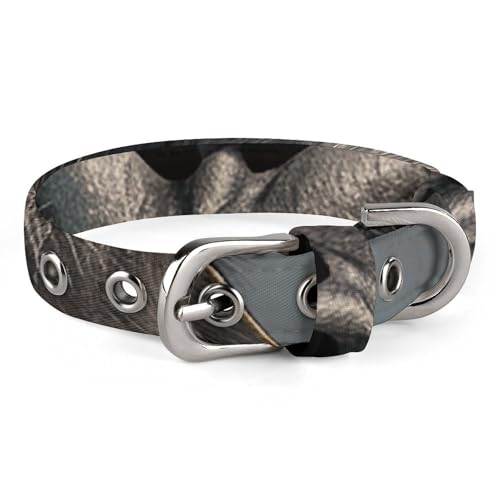 Smiling Gorilla Foto-Hundehalsband, verstellbar, weich und bequem, Welpenhalsbänder mit Metallschnalle, Haustierhalsband für kleine, mittelgroße Haustiere von DWVSFJM