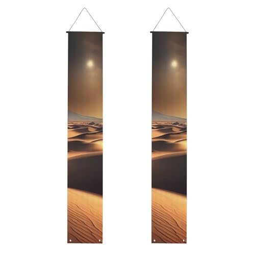 Sahara Wüste Veranda Banner für Haustür hängende Flagge Saisonal Urlaub Veranda Türschild Willkommensbanner für Innen- und Außenwand Abschlussdekorationen Klasse 2025 von DWVTSLH