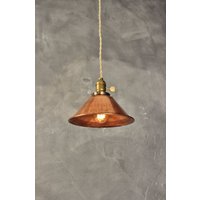 Kupfer Pendelleuchte - Vintage Industrie Hängeleuchte Deckenlampe Industrieller Kronleuchter Lampenschirm Pendellampe Kupfer Pendelleuchte - Vintage Industrie Hängeleuchte Deckenlampe Industrieller Kronleuchter Lampenschirm Pendellampe von DWVintage