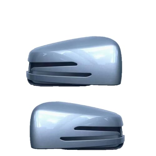 1/2 STÜCKE Rückspiegel Abdeckkappe Shell Für Benz Für ACES GLK CLA Klasse W204 W212 W221 2009-2015 A2128100864 A2128100964(1 Pair-Silver) von DXDQS