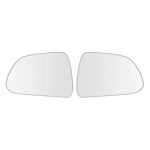1 Paar 800R Weitwinkel-Rückspiegel Mit Großer Sicht Heizung Blendfrei Rückfahrkamera Für Tesla Für Model 3 YXS(White for model 3) von DXDQS
