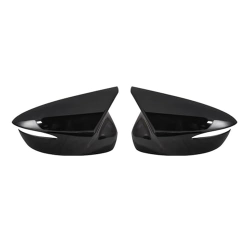 1 Paar Ox Horn Seitenrückspiegel-Abdeckkappen In Schwarz-Carbon-Optik Für Mazda CX-5 2015 2016 CX-4 CX-3 2016 2017 2018(Bright black) von DXDQS