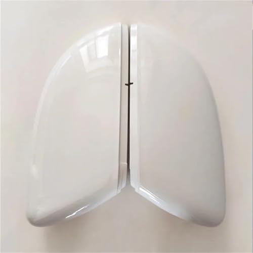 1 Paar Seite Spiegel Abdeckung Für VW Für Golf 6 MK6 GTI R20 Für Touran 2011 2012 2013 2014 2015 Auto Rückspiegel Kappe(2Pcs White) von DXDQS