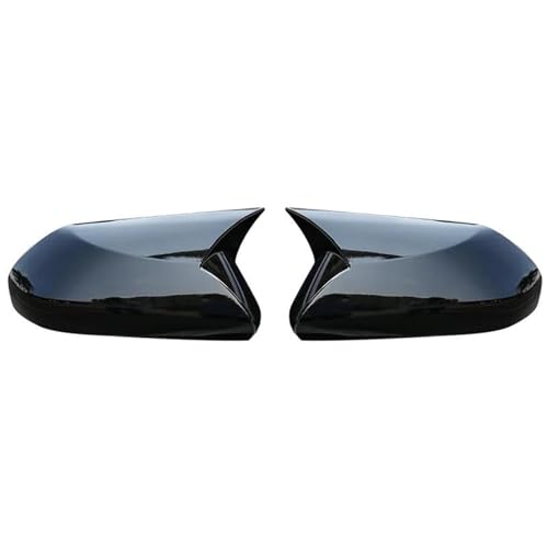 2 STÜCKE Carbon Fiber ABS Kunststoff Rückspiegel Dekorative Abdeckung Für Toyota Für Camry 70 XV70 2018 2019 2020 Zubehör(Bright black) von DXDQS