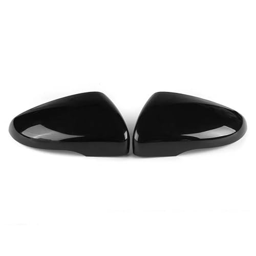 2x Carbon Look Seitenflügelspiegelabdeckung Für VW Für Golf 6 MK6 GTI GTD 2009-2013 Seitenrückspiegelkappenabdeckung Autoteile(Gloss Black-Replace) von DXDQS
