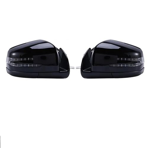 Auto Außen Rückspiegel Montage Schwarz Weiß Für Benz W164 ML350 GL350 ML GL Klasse 2005-2011 Power Rückspiegel(Black) von DXDQS