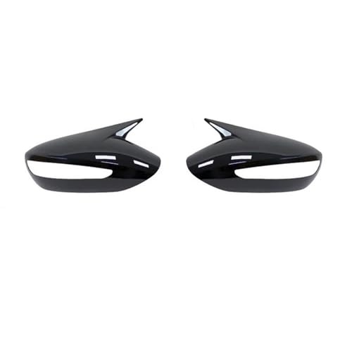 Auto Rückspiegel Abdeckung Für Hyundai Für Sonata DN8 2011-2014 Seite Tür Shell Dekoration Trim Zubehör(Bright black) von DXDQS