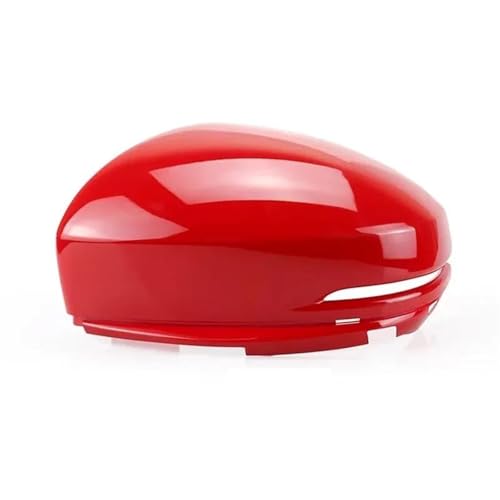 Auto Rückspiegel Abdeckung Shell Seite Spiegel Glas Licht Rahmen Für HONDA Für JAZZ Für FIT Für CITY 2014-2018(Red with Hole-LH) von DXDQS