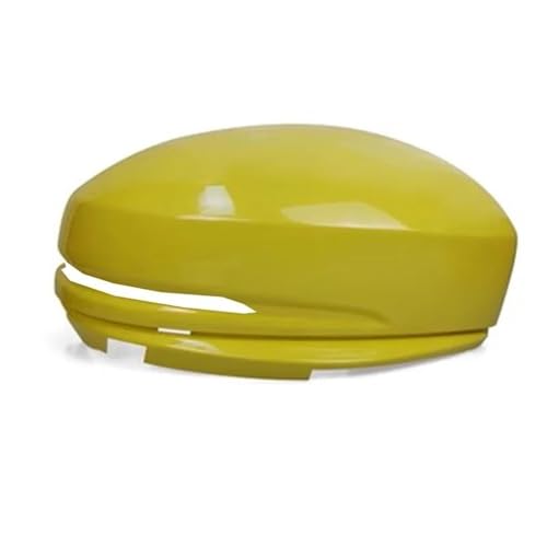 Auto Rückspiegel Abdeckung Shell Seite Spiegel Glas Licht Rahmen Für HONDA Für JAZZ Für FIT Für CITY 2014-2018(Yellow with Hole-RH) von DXDQS