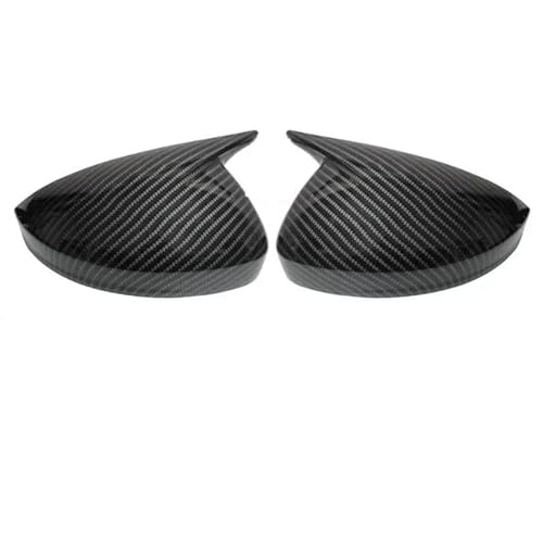 Auto Rückspiegel Links Rechts Für VW Für Tiguan 2017 2018 2019 2020 2021 2022 Auto Seite Spiegel Abdeckung Flügel Kappe Gehäuse(Carbon Look) von DXDQS