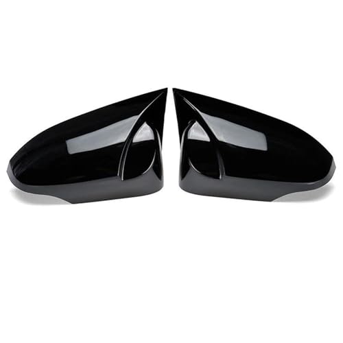 Auto Rückspiegel Seitenspiegel Abdeckung Flügelkappe Außenaufkleber Tür Rückansicht Fallverkleidung Für Toyota Für Corolla 2014-2018(Glossy Black) von DXDQS