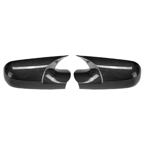 Auto Seitenflügel Rückspiegel Abdeckkappe Für Renault Für Megane 2 MK2 2002-2009 Bat Rückspiegel Abdeckung Trim(Carbon fiber pattern) von DXDQS