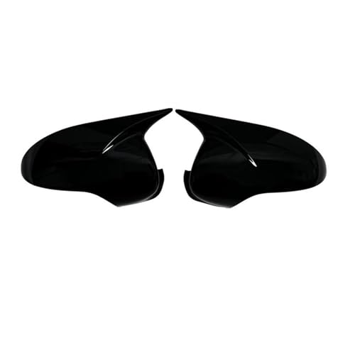 Carbon Fiber Muster Schwarz Seite Spiegel Abdeckung Kappen Kleben Für Benz E-Klasse W211 2006-2008 Auto Teile(Gloss Black) von DXDQS