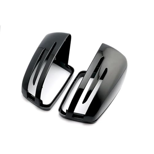 Carbon Fiber Style Schwarze Seitenspiegel-Abdeckkappen Für Benz C W204 E W212 W176 W246 CLS C218 GLA X156(Black) von DXDQS
