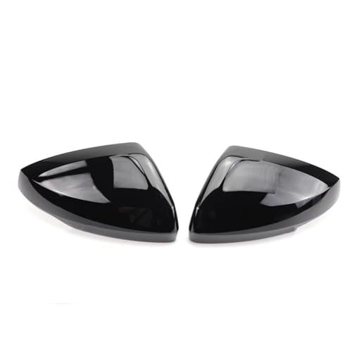 Ersatz-Carbonfaser-Look Schwarze Rückspiegel-Abdeckkappen Für VW Für Polo AW BZ 2017 2018 2019 2020–2023(Black) von DXDQS