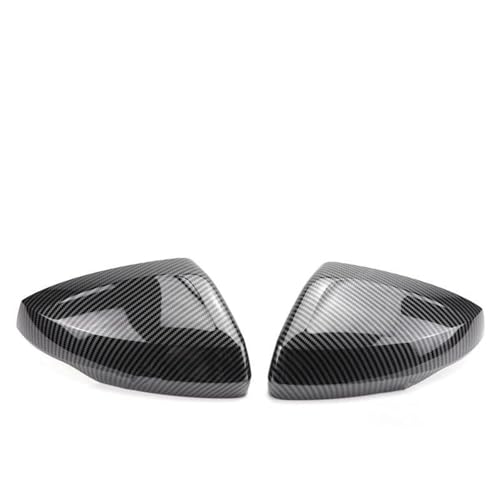 Ersatz-Carbonfaser-Look Schwarze Rückspiegel-Abdeckkappen Für VW Für Polo AW BZ 2017 2018 2019 2020–2023(Carbon Fiber Look) von DXDQS