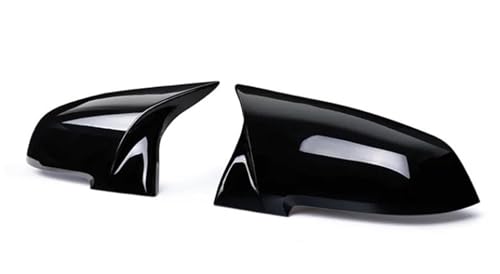 Für 1 2 3 4 Serie F20 F30 F31 F32 F36 2012 - UP 320i 328i 330d 335i M3 M4 Look Stil Carbon Fiber Spiegel Abdeckung(Bright black) von DXDQS